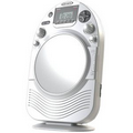 Jensen AM/FM CD Shower Radio with Fog Resistand Mirror